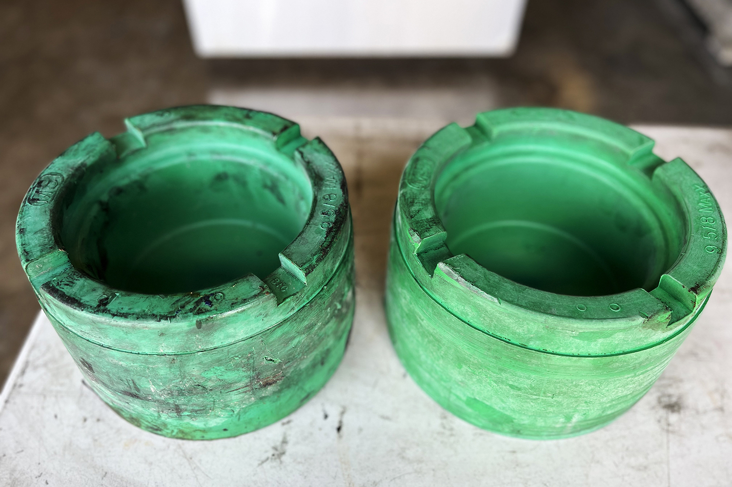 before :|: Refurbished thread protectors :|: after